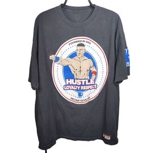 NEVER GIVE UP HLR Black JOHN CENA WWE Authentic T-shirt 2XL